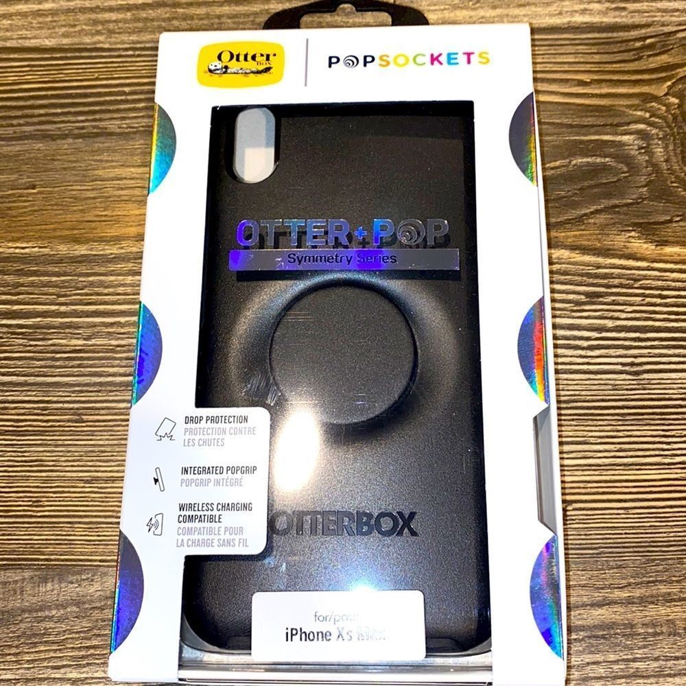 NEW OtterBox Otter + Pop Symmetry Series Case for Apple iPhone Xs MAX - Black